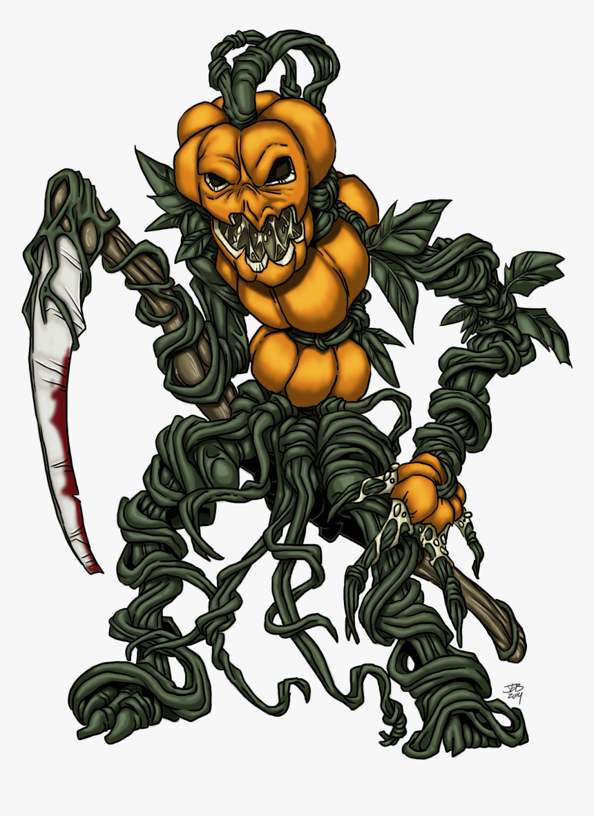 Pumpkin On Staircase Clipart Png Freeuse Library Sidequest - Jack O Lantern Golem, Transparent Png