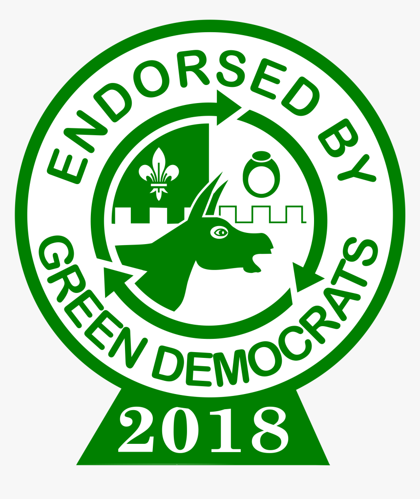 Green Dems 2018 Endorsement High-res Color - Circle, HD Png Download
