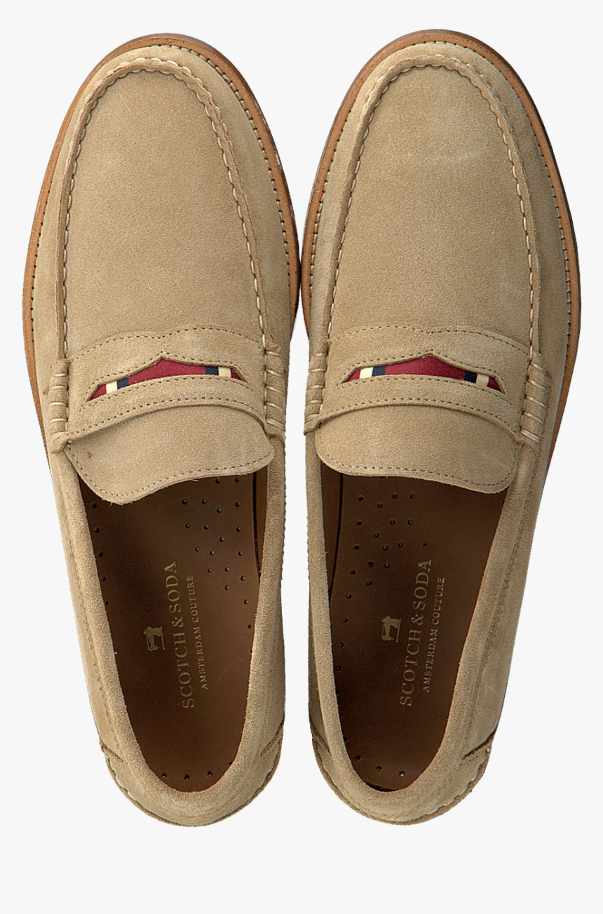 Beige Scotch & Soda Loafers Reus - Suede, HD Png Download