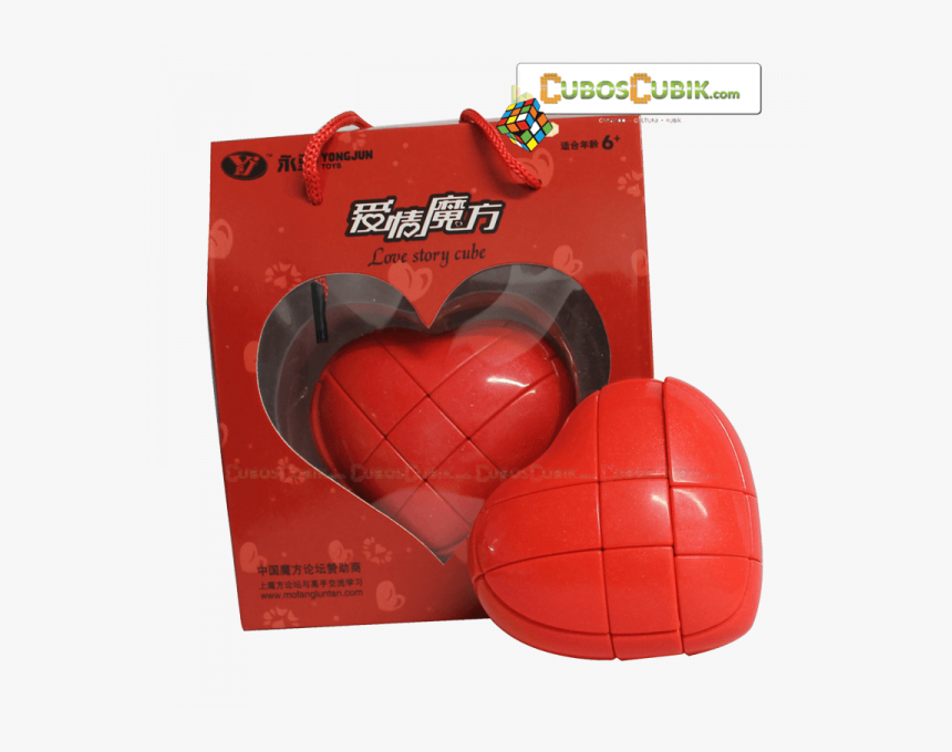 2 Piercing Aros Forma Corazon/ - Cubo Rubik Corazon, HD Png Download