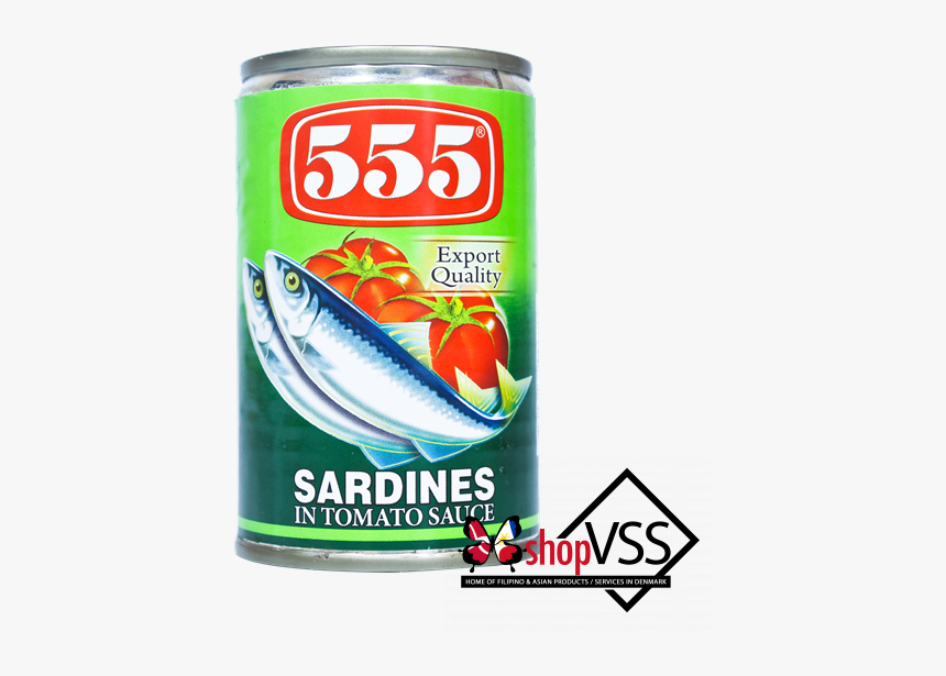 555 Sardines In Tomato Sauce 155g 
 Id Cloud-751 - 555 Sardines In Tomato Sauce, HD Png Download