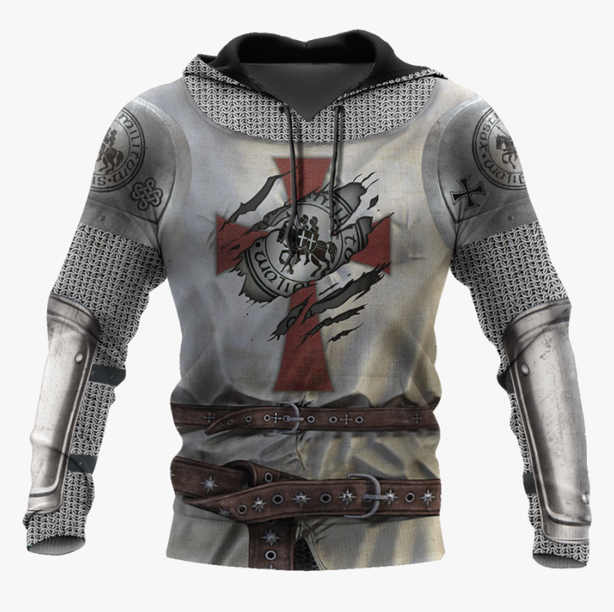 3d All Over Printed Knight Templar Version - Templar Shield, HD Png Download