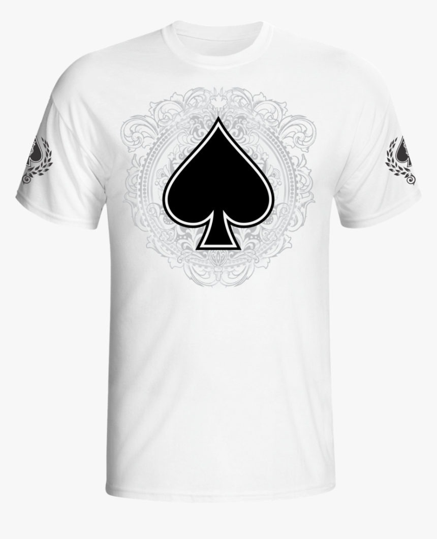 Suitsu T-shirt Spade White/black - Crescent, HD Png Download