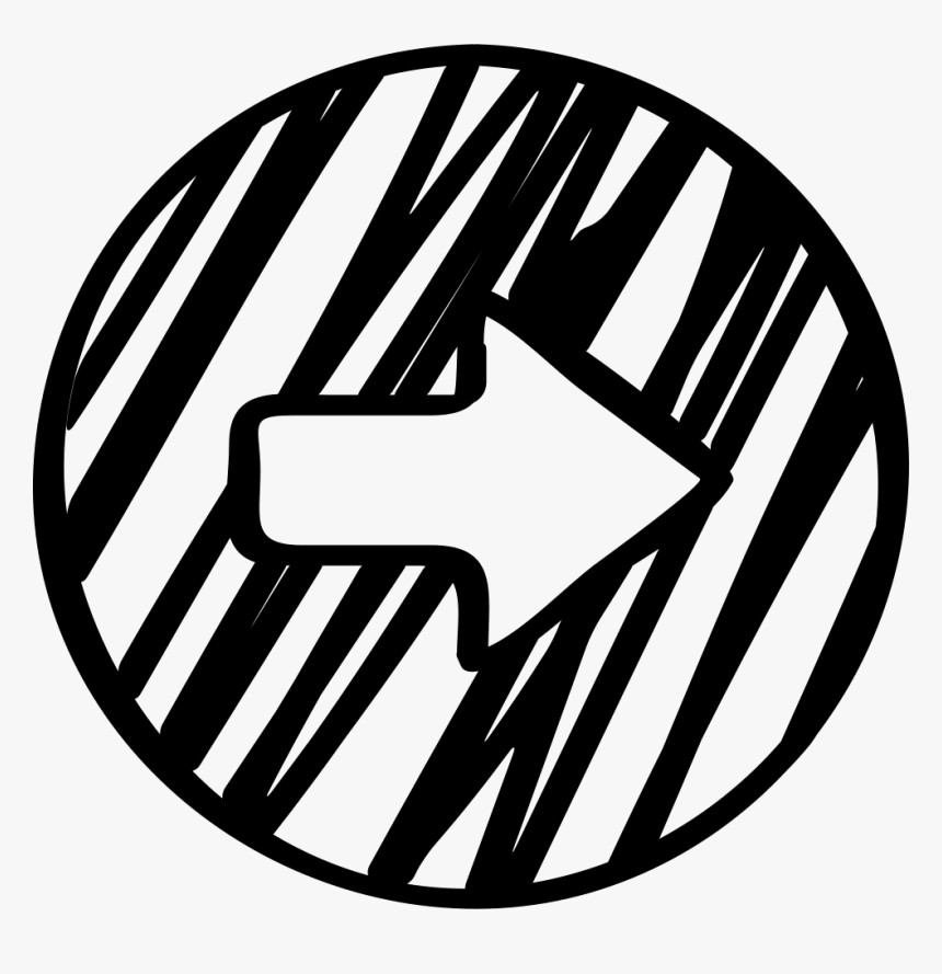 Sketched Right Arrow - Icon, HD Png Download