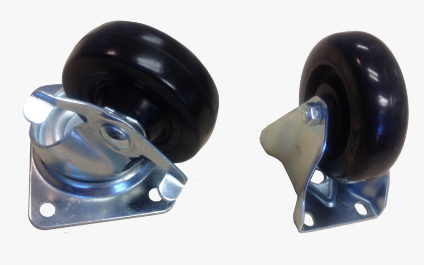 2 Swivel With Brake Castor - Plastic, HD Png Download