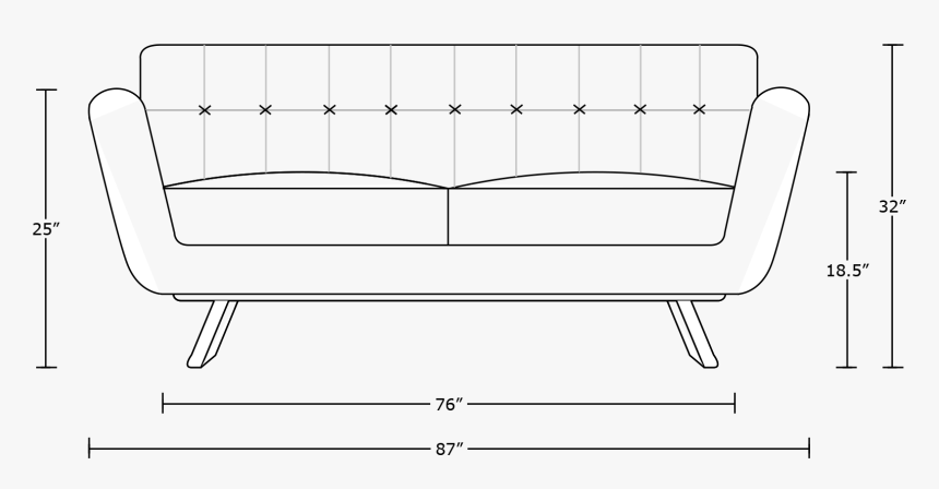Studio Couch, HD Png Download