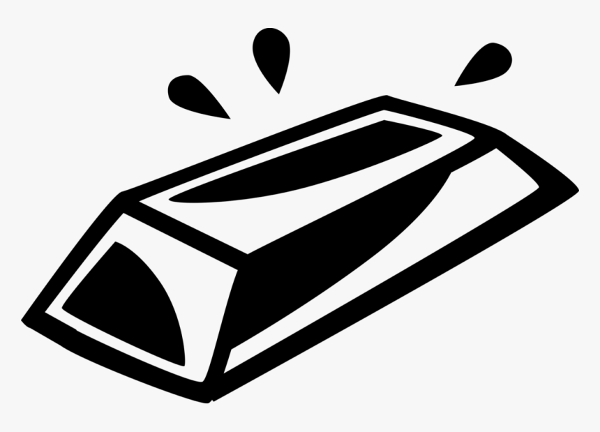 Vector Illustration Of Gold Bar, Gold Precious Metal - Goldbar Vector, HD Png Download