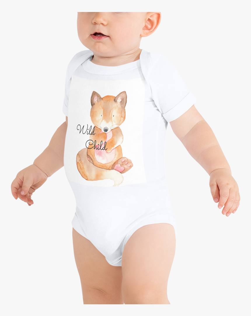 Wild Child Fox Unisex Baby Body Suit - Infant Bodysuit, HD Png Download