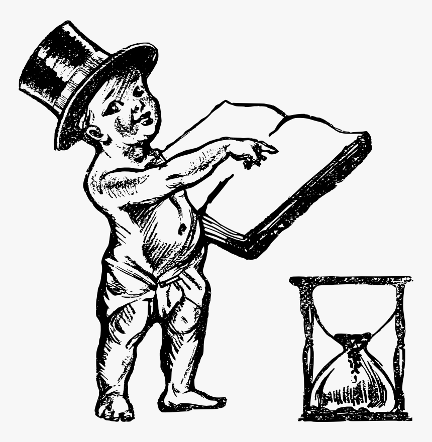 New Years Baby Drawing, HD Png Download