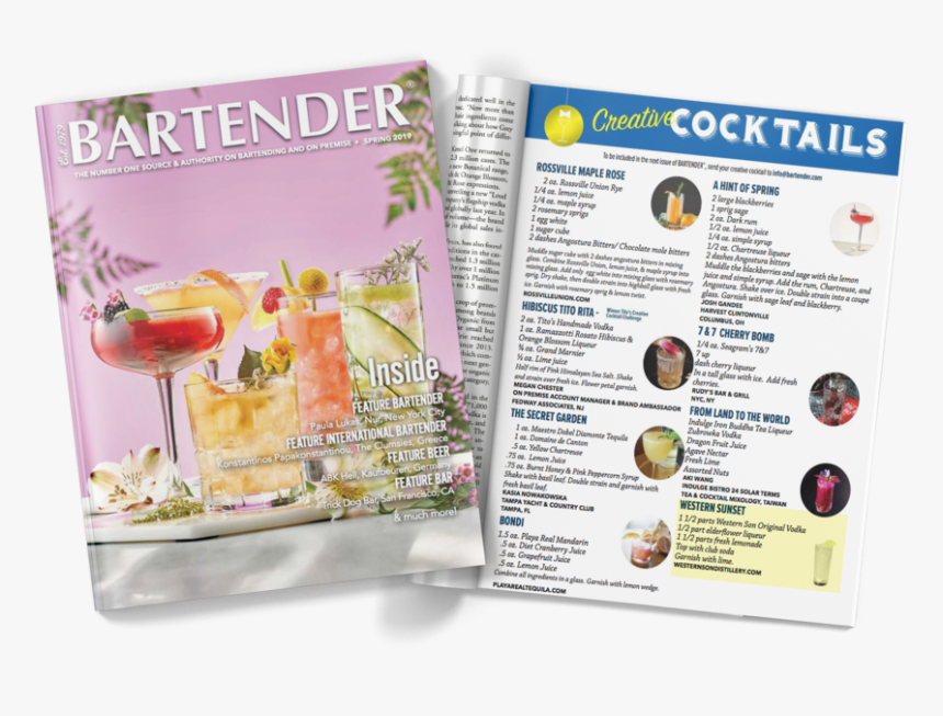 Bartender Magazine - Flyer, HD Png Download