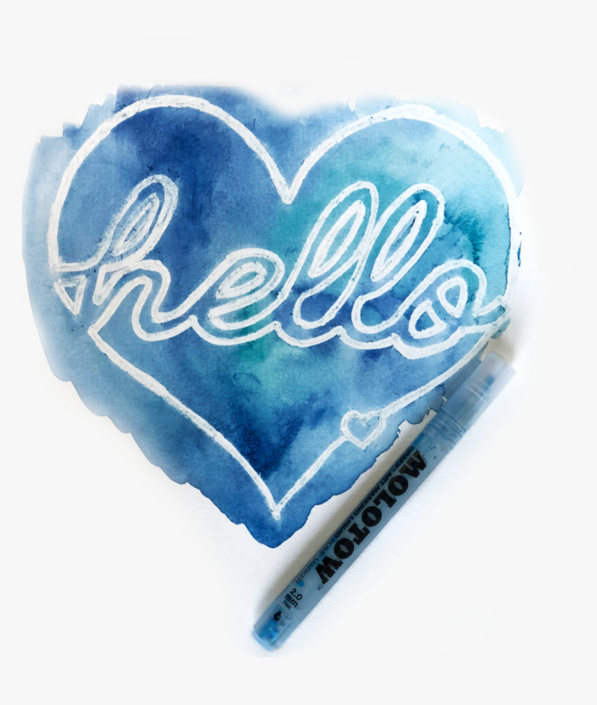 Keeping White In Watercolor Masking Flul - Heart, HD Png Download