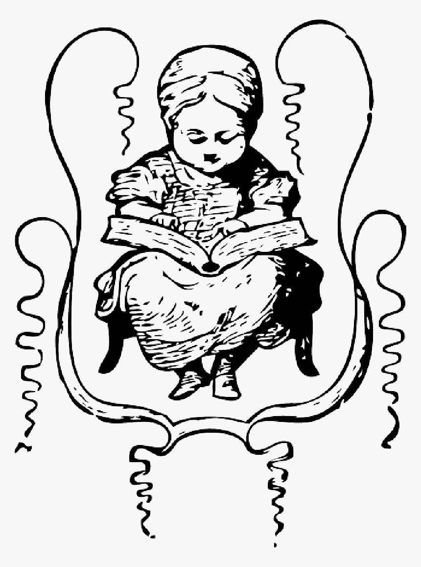 School, Student, Education, Girl, Reading, Cartoon - Education Of The Girl Drawing, HD Png Download