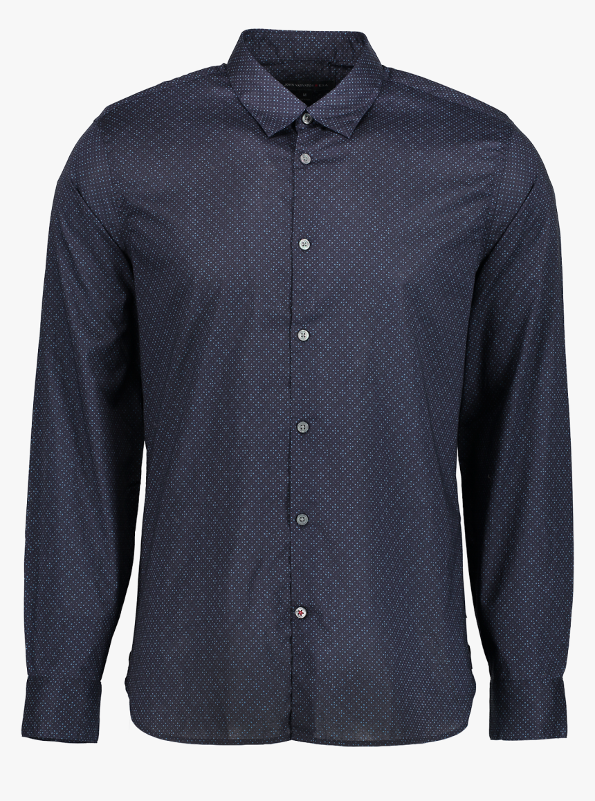 Long Sleeve Woven Rain Blue - Button, HD Png Download