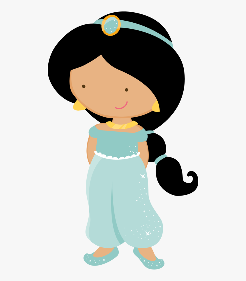 Princess Disney Cutes Ii - Princesas Jasmine Cute Png, Transparent Png