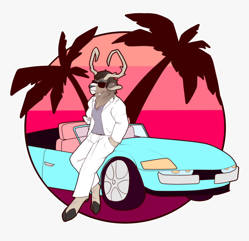 Miami Vice - Illustration, HD Png Download