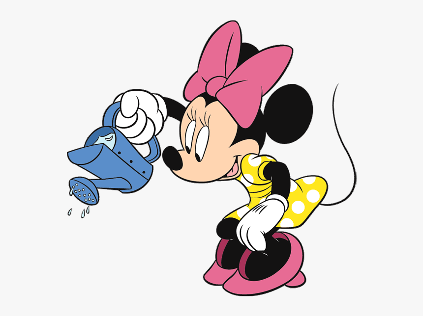 Mickey Mouse Clipart Garden - Mickey Mouse With Water Can, HD Png Download