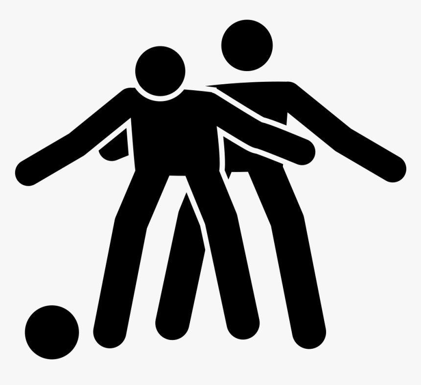 Football Player Blocking Another Player - Football Defense Icon, HD Png Download