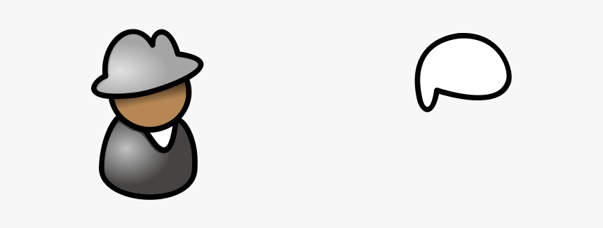 Vector Image Of Grey Shades Guy User Icon - People Clipart, HD Png Download