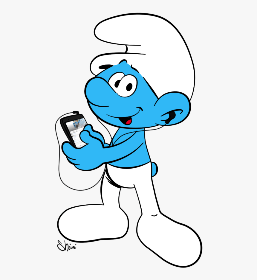 Social Smurf By Shini-smurf - Stupid Smurf, HD Png Download