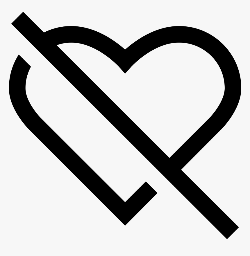 A Dislike Icon Is Represented With A Broken Heart - Broken Heart Transparent Blue, HD Png Download
