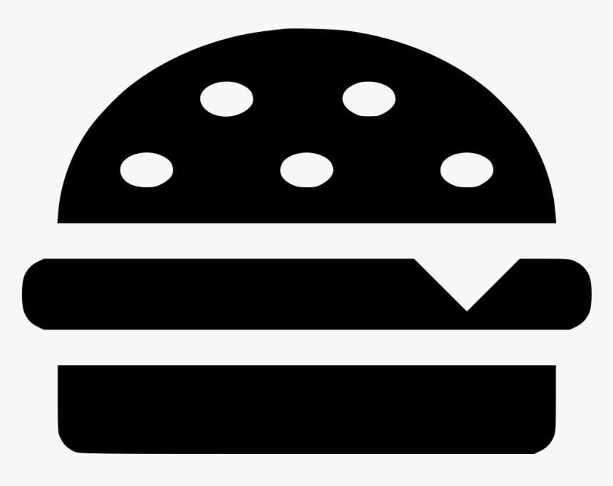 Free Vector Png Cheeseburger - Transparent Hamburger Clip Art Black And White, Png Download
