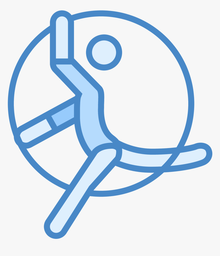 Gymnastics Clipart Performer - Circle, HD Png Download