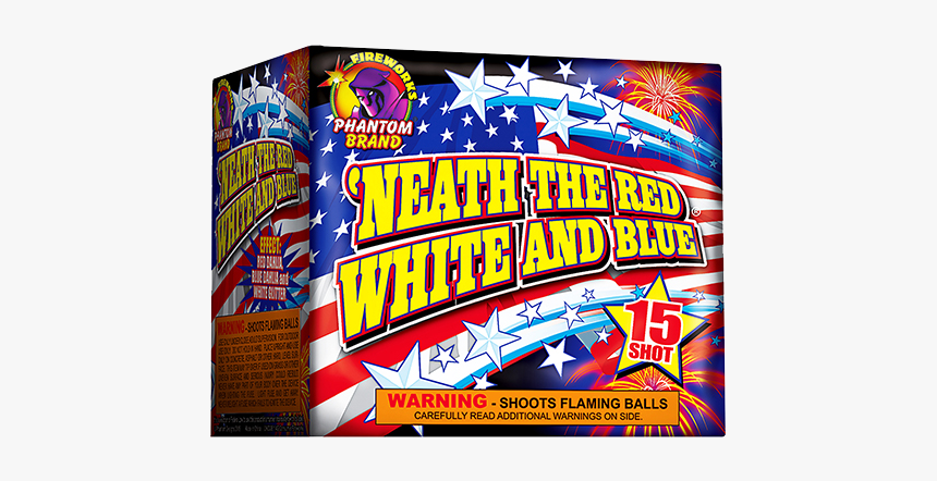 200 Gram Firework Repeater Neath The Red White And - Graphic Design, HD Png Download