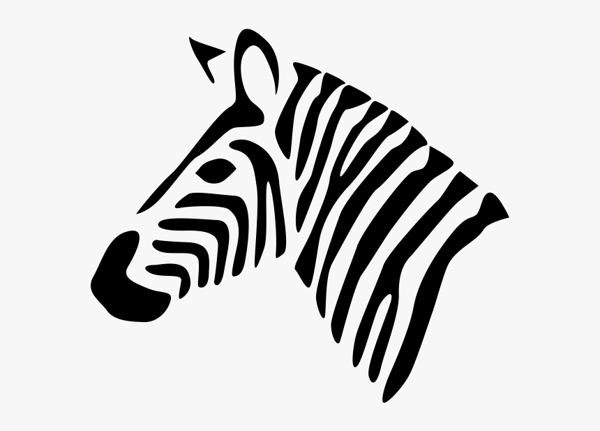 Transparent Animal Face Png - Black And White Zebra Icon, Png Download