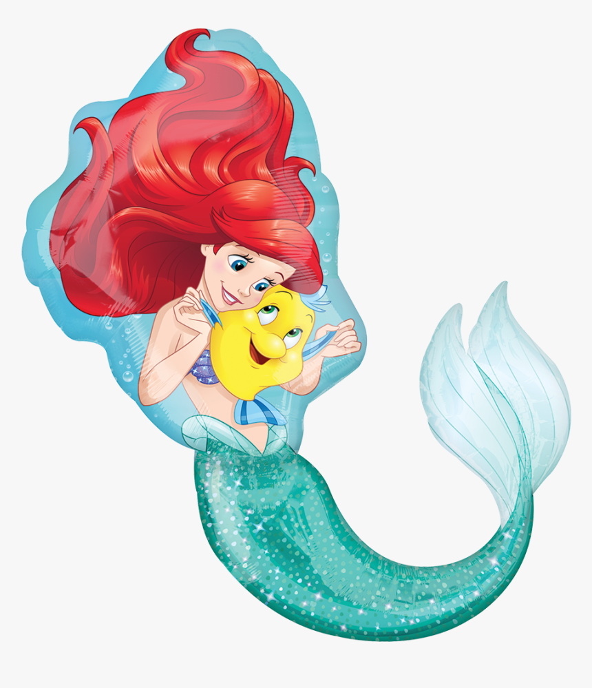 Ariel The Little Mermaid And Flounder, HD Png Download
