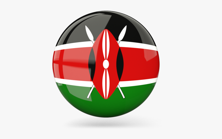 Glossy Round Icon Ilration Of Flag Kenya - Round Kenya Flag Png, Transparent Png