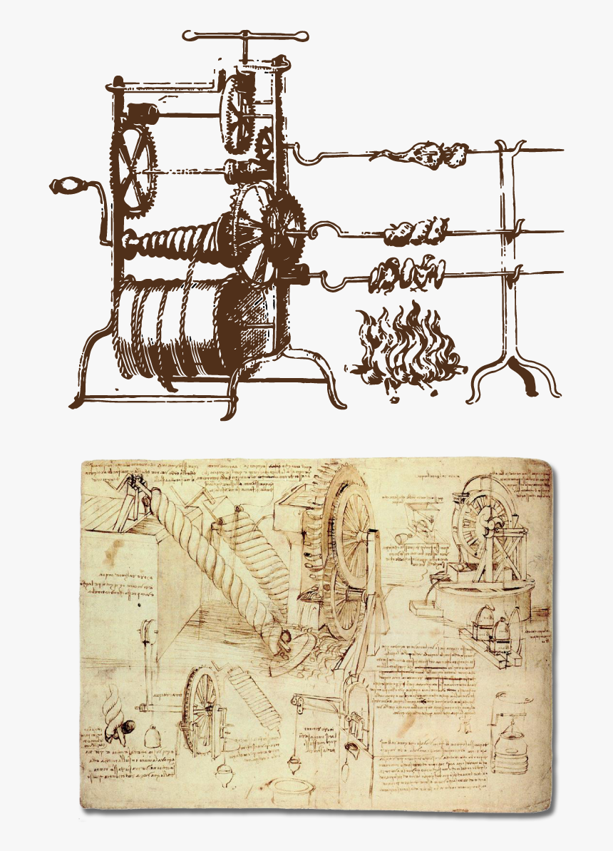 Preparatory Drawing Last Supper Da Vinci - Drawings Of Water Lifting Devices, HD Png Download