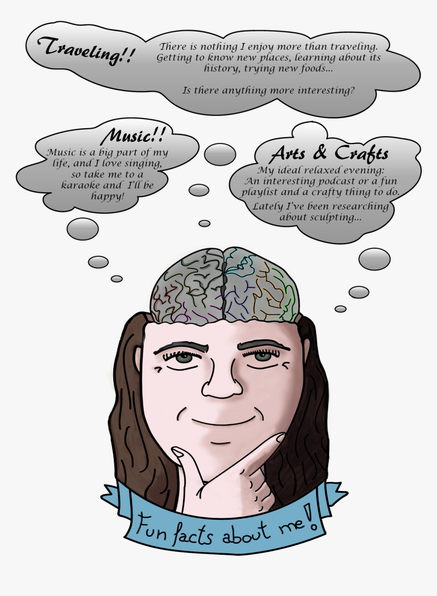 Infographic With Fun Facts - Cartoon, HD Png Download