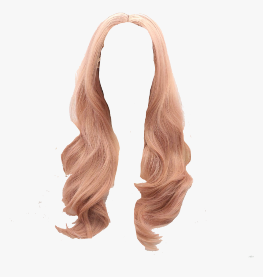 #coral #hair #wig #long Hair #pretty Hair #pink - Wig, HD Png Download