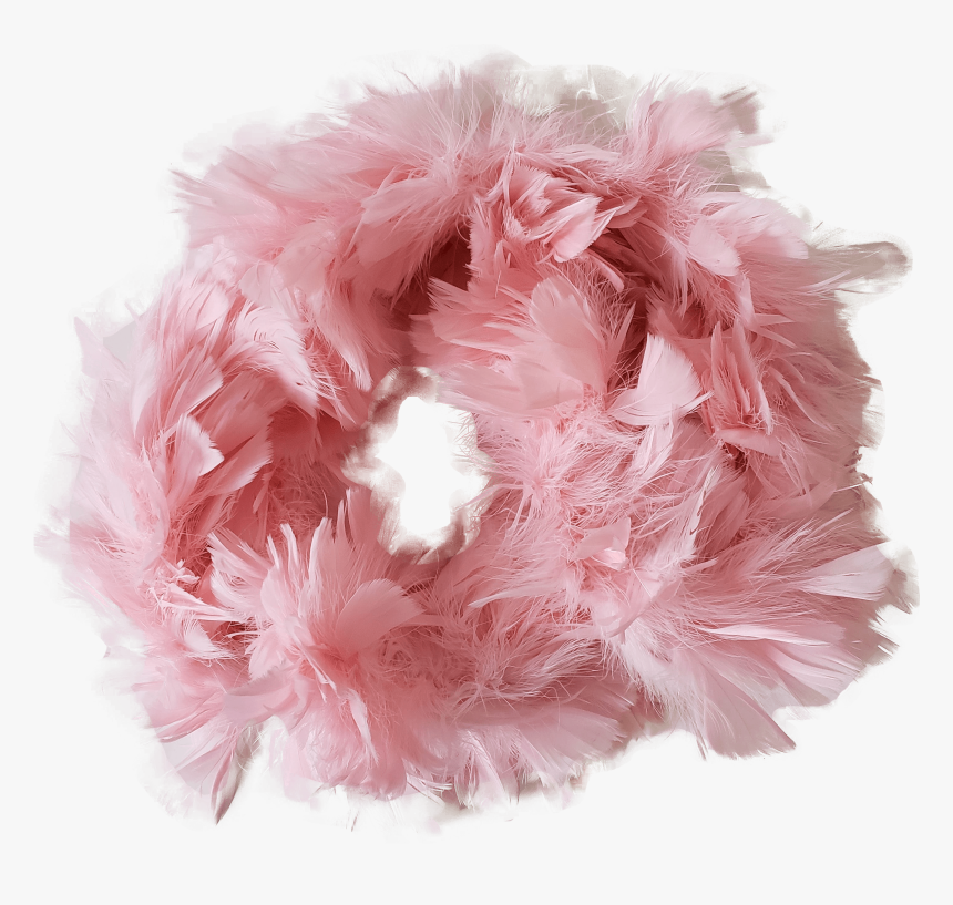 Pink Feathers Boa Scarf - Pom-pom, HD Png Download