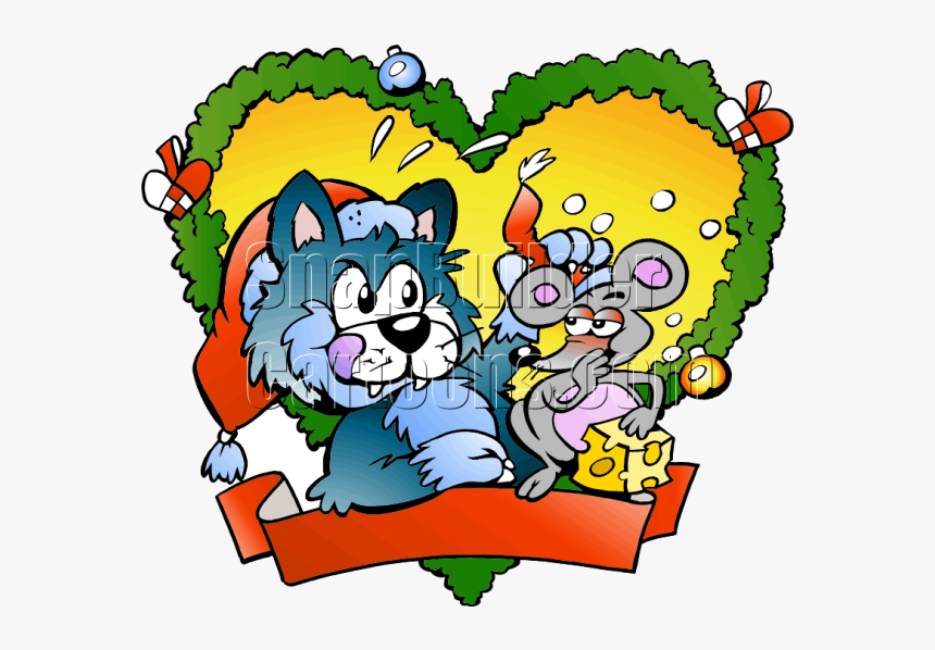 Transparent Christmas Cat Png - Illustration, Png Download