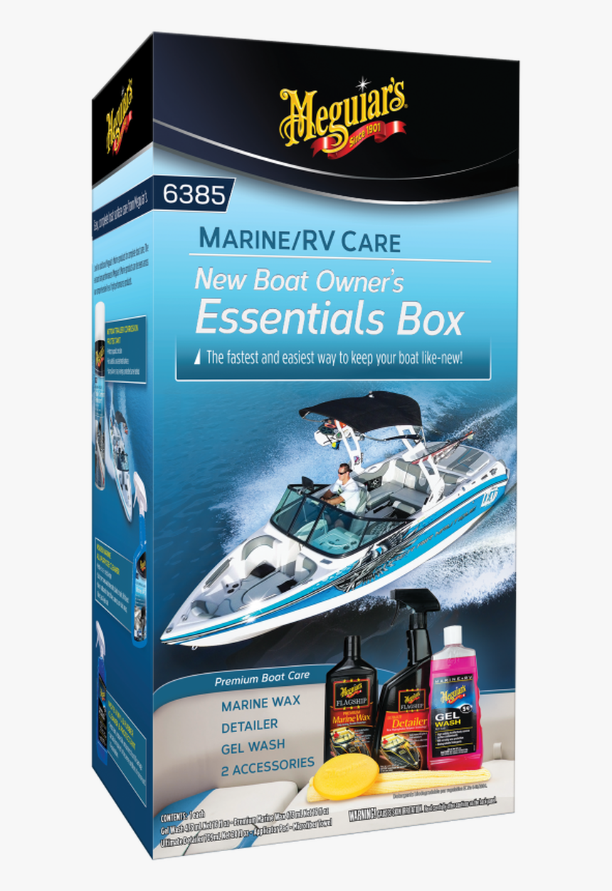 Meguiar S Marine & Rv New Boat Owners Essentials Detailing, HD Png Download