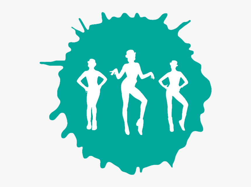 Fosse Dancers On Teal Paint Splat - Descendants Png, Transparent Png