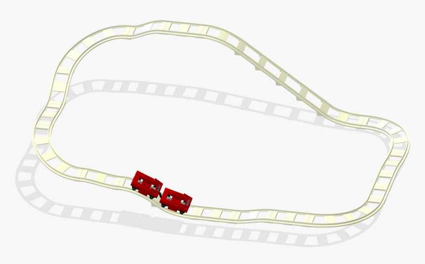 Lego Brick Dipper Track And Cars Roller Coaster - Soccer-specific Stadium, HD Png Download