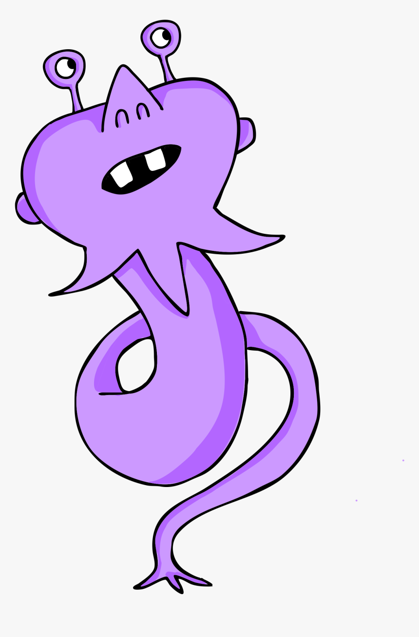 Transparent Xenomorph Png - Purple Cartoon Aliens, Png Download