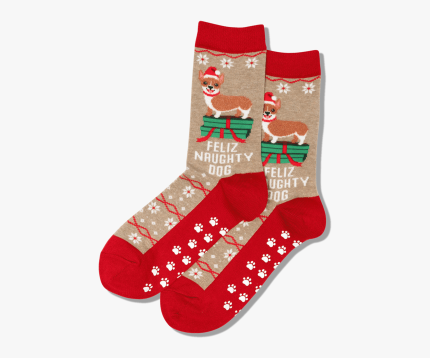 Women S Feliz Naughty Dog Socks 
 Class Slick Lazy - Sock, HD Png Download