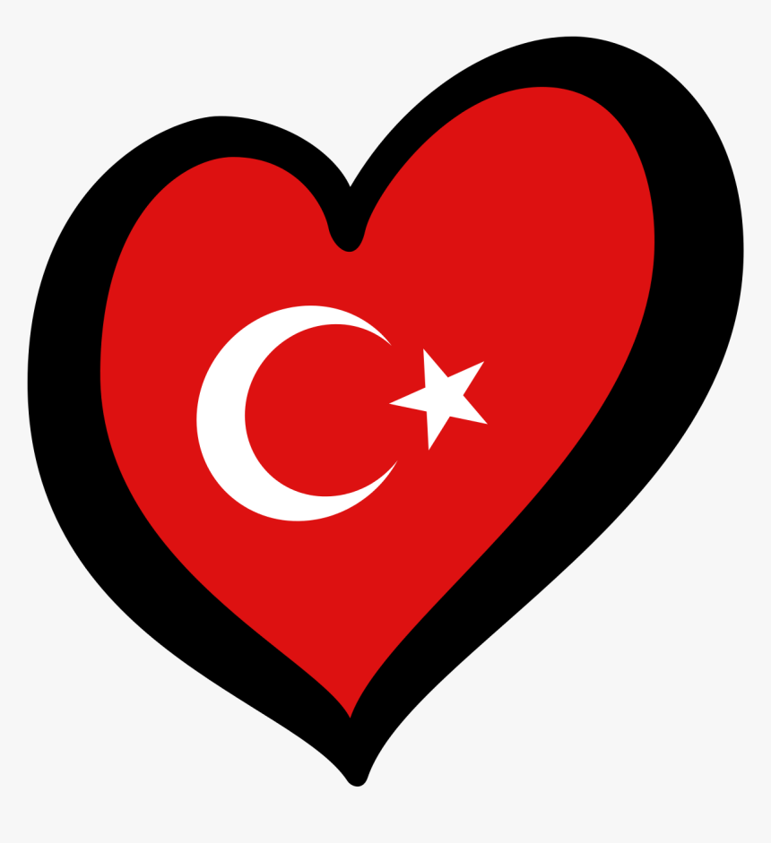 Fanvision Song Contest Wiki - Turkish Flag Heart Png, Transparent Png
