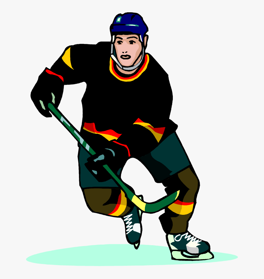 Transparent Hockey Player Clipart - Hockey Player Clip Png, Png Download