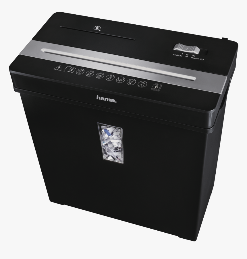 Abx High-res Image - Hama X8cd Cross Shredding 70db Black,silver Paper Shredder, HD Png Download