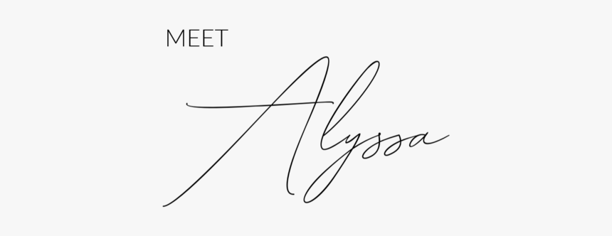 Alyssa - Calligraphy, HD Png Download
