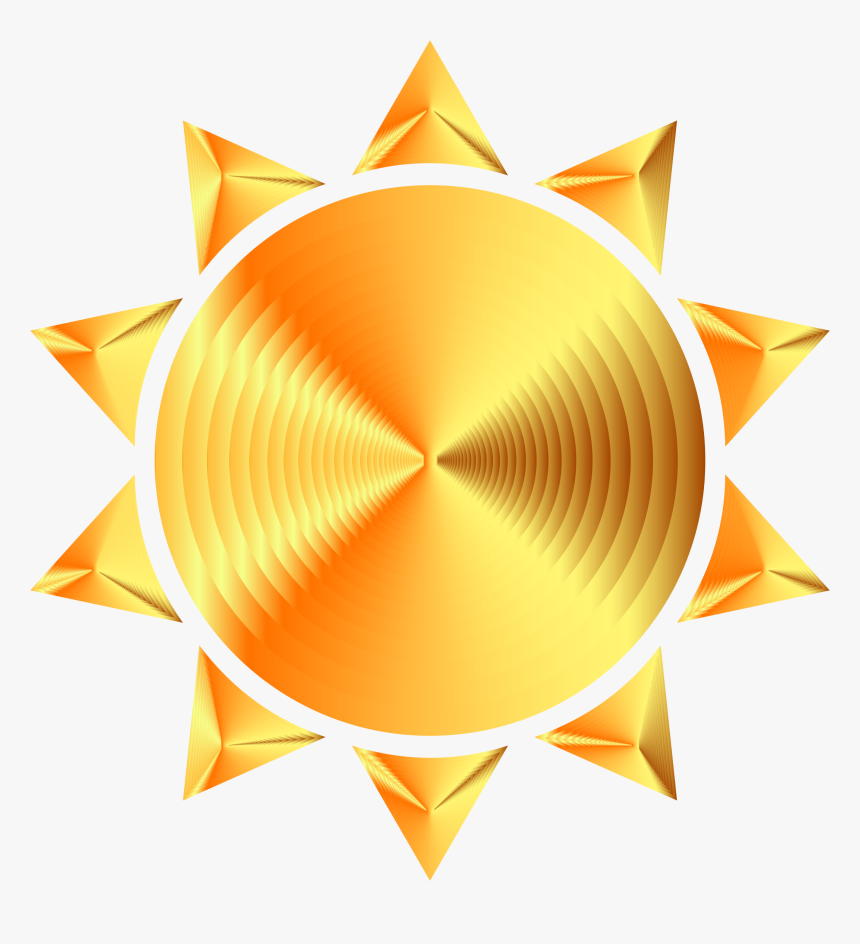 Geometric Sun Clipart Clip Royalty Free Library Prismatic - Illustration, HD Png Download