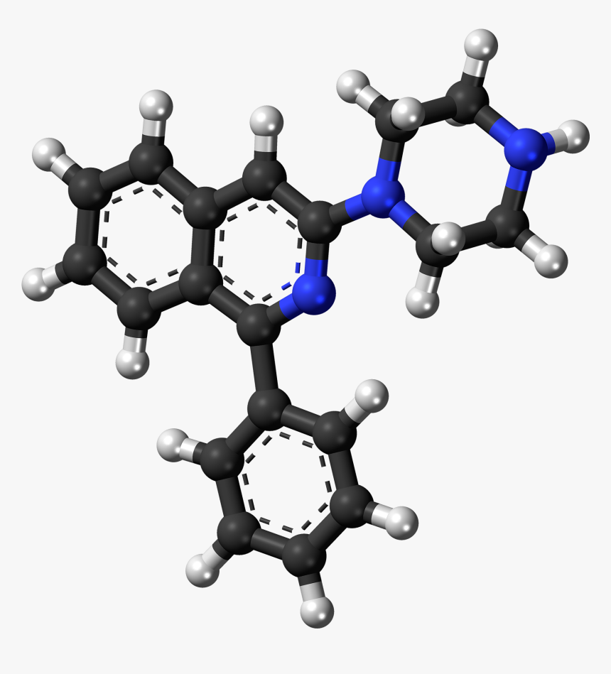 Perafensine Molecule Ball - Raspberry Ketone Ball And Stick, HD Png Download