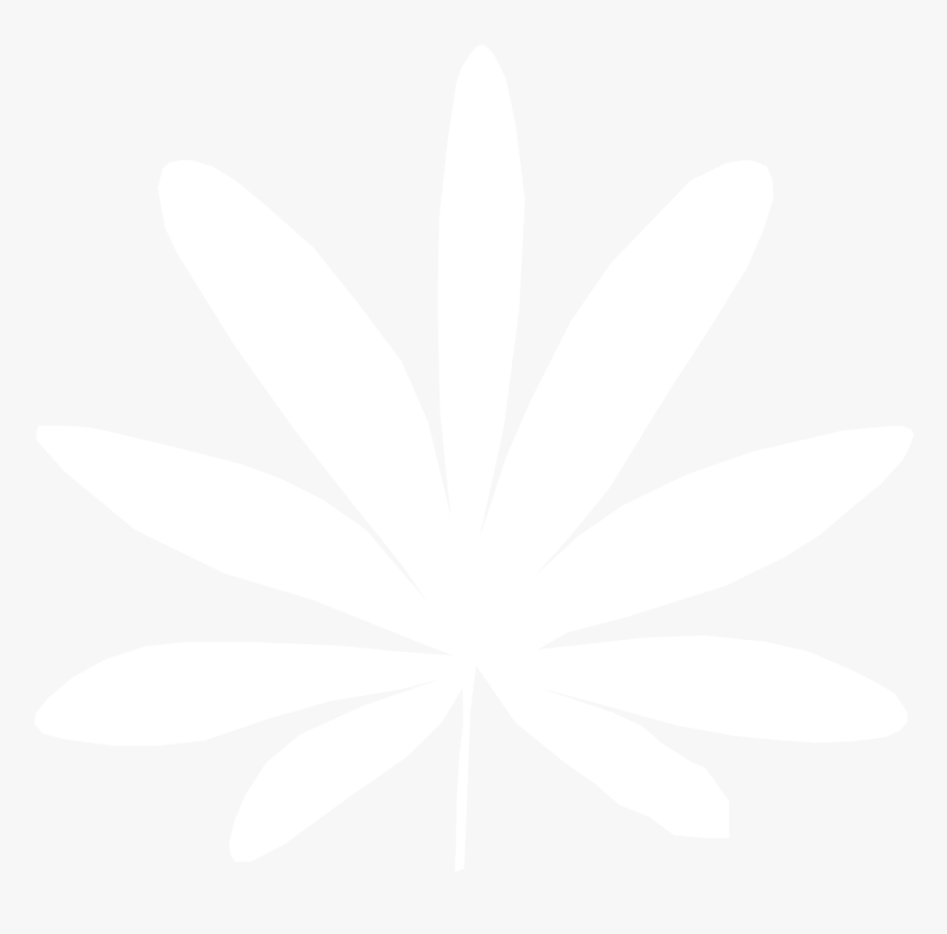 White Weed Plant Logo, HD Png Download