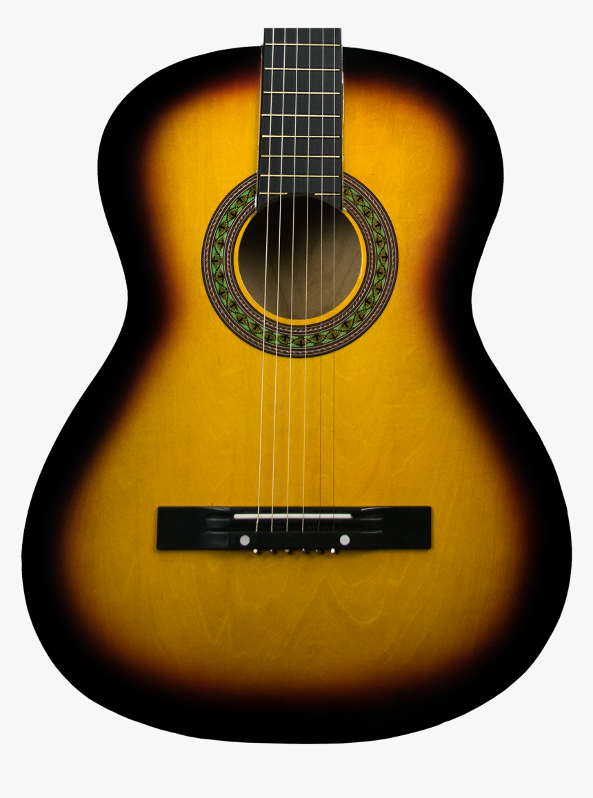 Full Size, Sunburst - Acoustic Guitar, HD Png Download
