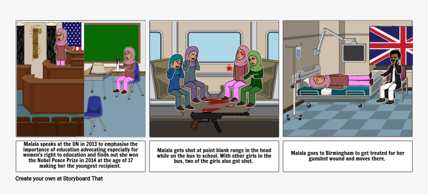 I Am Malala - Cartoon, HD Png Download