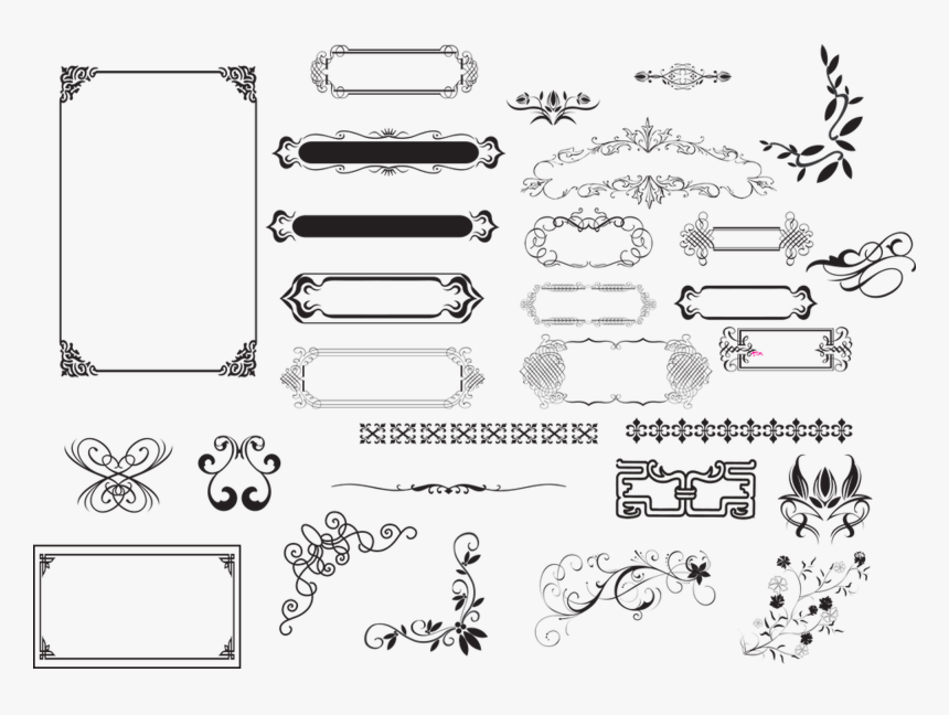Dividers, Calligraphy, Flourish, Celtic, Filigree - Drawing, HD Png Download